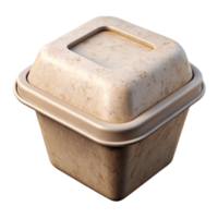 serene traditional Recyclable Takeout Container with Clear Lid Transparent Background genuine png