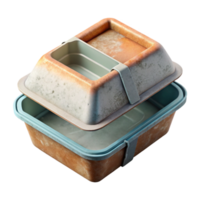 impressive abstract Recyclable Takeout Container with Clear Lid Transparent Background genuine png