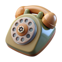 impressive vintage Retro Telephone Dial Transparent Background with Rotary Mechanism authentic png