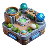 impressive minimalist Sci Fi Interface for Planet Modification Isolated genuine png
