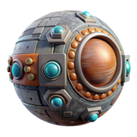 serene creative Sci Fi Interface for Planet Modification Isolated original png