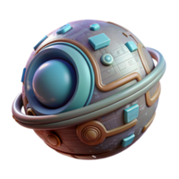 serene creative Sci Fi Interface for Planet Modification Isolated genuine png