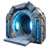 extraordinary rustic Sci Fi Portal Exit Bright Light Cutout Element high quality png