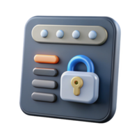 extraordinary abstract Secure Website Login Form with Gray Input Fields Isolated png
