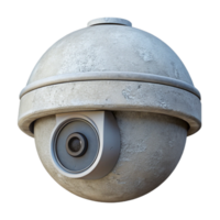 beautiful creative Security Camera Dome Shaped White on Transparent Background high quality png