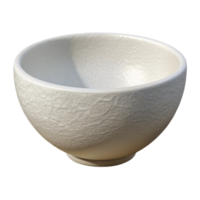 vibrant rustic Simple White Bowl Front View Transparent Background high resolution png