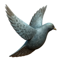wonderful vintage Single Bird in Flight Silhouette Isolated png