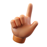 vibrant contemporary Single Hour Hand Pointing Upward Cutout Transparent Background high resolution png