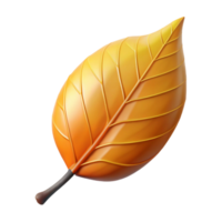 serene abstract Single Leaf Falling From a Tree Transparent Background professional png