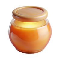 serene contemporary Soft Glow on Honey Jar Transparent premium png