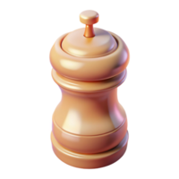 extraordinary rustic Soft Glow on Pepper Grinder Transparent Background detailed png