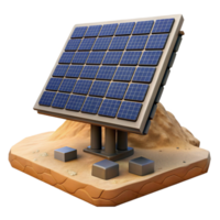 deslumbrante tradicional solar painel matriz deserto panorama isolado Alto resolução png