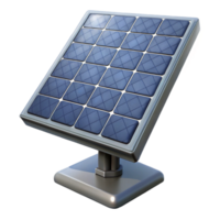 dramatic rustic Solar Panel Array Side View Isolated authentic png