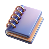 dramatic minimalist Spiral Bound Notebook Hovering Closed Transparent Background high resolution png