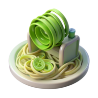 wonderful rustic Spiralizer with Cucumber Noodles Transparent Background high resolution png