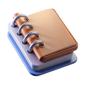 sereno artistico spirale taccuino librarsi Aperto isolato autentico png