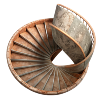 wonderful traditional Spiral Staircase Bottom View Isolated Element high resolution png