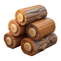 serene rustic Stacked Firewood Rustic Texture Transparent Background high resolution png