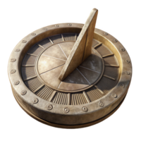 serene abstract Sun Dial with Roman Numerals Isolated professional png
