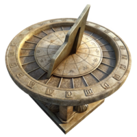 impressive minimalist Sundial Roman Numerals Stone Texture Isolated professional png