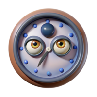 impressive vintage Surreal Clock Face with Eyes high resolution png