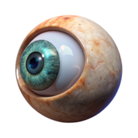 elegant abstract Surreal Floating Eye Transparent Background authentic png