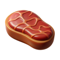 wonderful rustic Synthetic Vegan Steak with Soft Shadow professional png