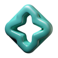 beautiful classic Teal Abstract Code Cutout Element authentic png