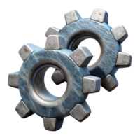 dramatic vintage Teamwork Gear Cogs Interlocking Transparent Background high quality png