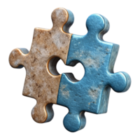 vibrant abstract Teamwork Puzzle Pieces Connected Cutout Element high resolution png