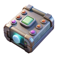 elegant vintage Time Travel Device with Glowing Buttons Transparent Background professional png