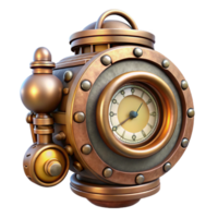 elegant abstract Time Travel Device Steampunk Design Cutout Element authentic png