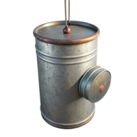 dramatic rustic Tin Can Wind Chime Isolated Cutout professional png