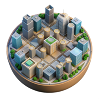 stunning modern Top Down View of Virtual City Grid Cutout Transparent Background professional png
