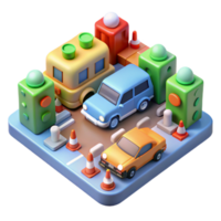 dramatic contemporary Traffic Flow Optimization with Ai Algorithms Transparent Background original png