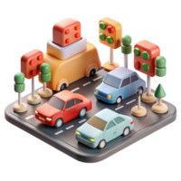magnificent contemporary Traffic Flow Optimization with Ai Algorithms Transparent Background exclusive png