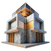 elegante abstrato transformando arquitetura elemento Cortar fora moderno Projeto profissional png