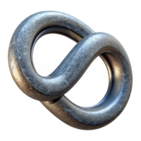 serene traditional Transhuman Symbol Infinity Loop Metallic Texture Isolated high resolution png