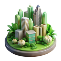 extraordinary abstract Urban Greenery Illustration Transparent Background with Stylized Design high resolution png