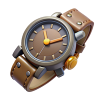 serene contemporary Vintage Watch Top View Cutout Element high resolution png