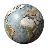 dramatic artistic Vintage World Map Illustration Isolated detailed png