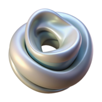 beautiful creative Virtual Abstract Sculpture with Smooth Curves Isolated high resolution png