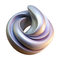 stunning abstract Virtual Abstract Sculpture with Smooth Curves Isolated genuine png