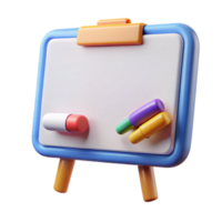 stunning vintage Virtual Classroom Whiteboard and Markers Isolated Element professional png