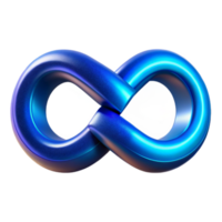impressive modern Virtual Eternity Symbol Blue Gradient Isolated png