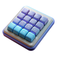 vibrant creative Wireless Keyboard Numeric Keypad Isolated Cutout genuine png