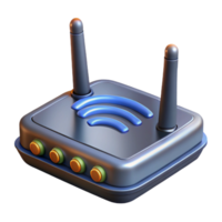 beautiful minimalist Wireless Router High Speed Connectivity Transparent Background png