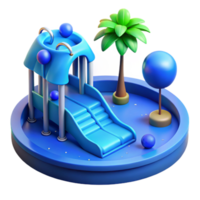 impressive rustic Zero Gravity Park Cutout with Blue Lighting authentic png