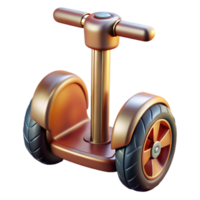 serene minimalist Segway Front View Isolated with Reflection exclusive png