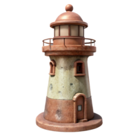 elegant abstract Sepia Toned Lighthouse Transparent Background high resolution png